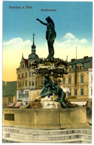 15503-Tetschen-1913-Marktbrunnen-Brück & Sohn Kunstverlag