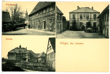 15538-Krögis-1913-verschiedene Ortsansichten-Brück & Sohn Kunstverlag