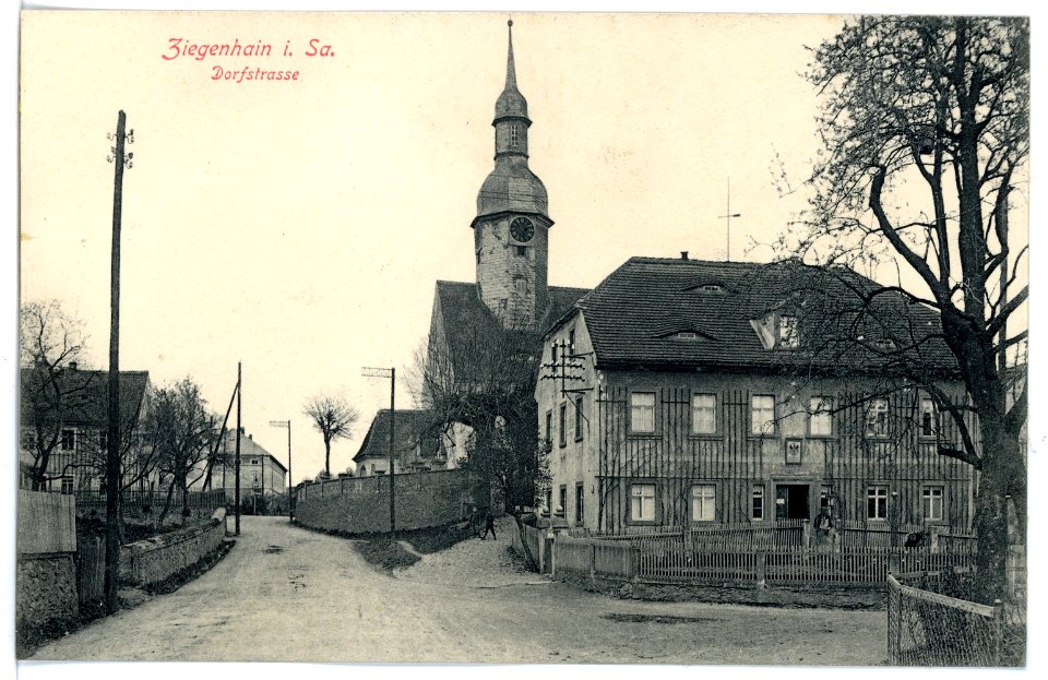 15643-Ziegenhain-1913-Dorfstraße-Brück & Sohn Kunstverlag