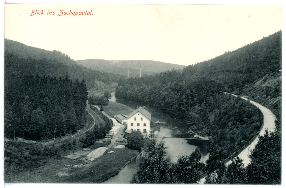 15944-Zschopautal-1913-Blick ins Zschopautal-Brück & Sohn Kunstverlag