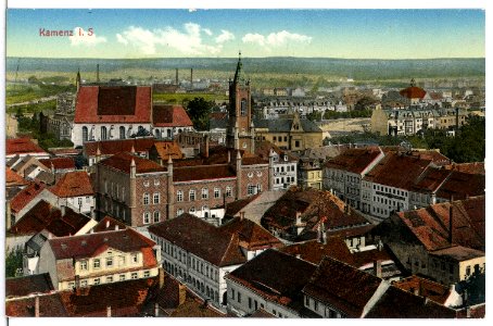 15384-Kamenz-1913-Blick auf Kamenz-Brück & Sohn Kunstverlag