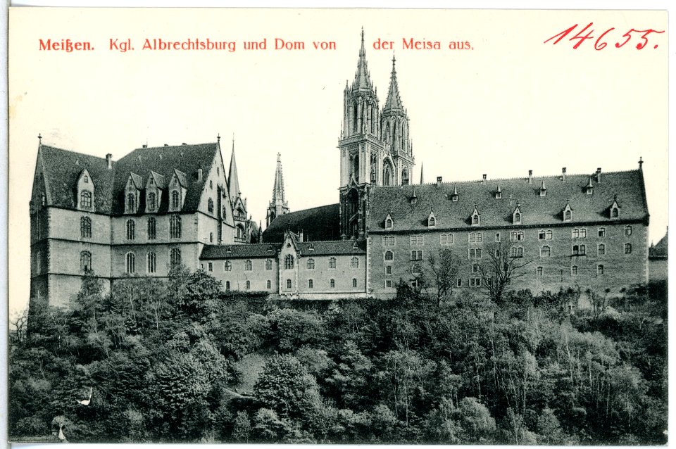 14655-Meißen-1912-Albrechtsburg und Dom vom Schottenberg-Brück & Sohn Kunstverlag