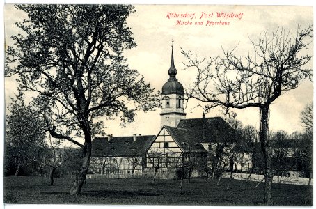 15657-Röhrsdorf-1913-Kirche und Pfarre-Brück & Sohn Kunstverlag