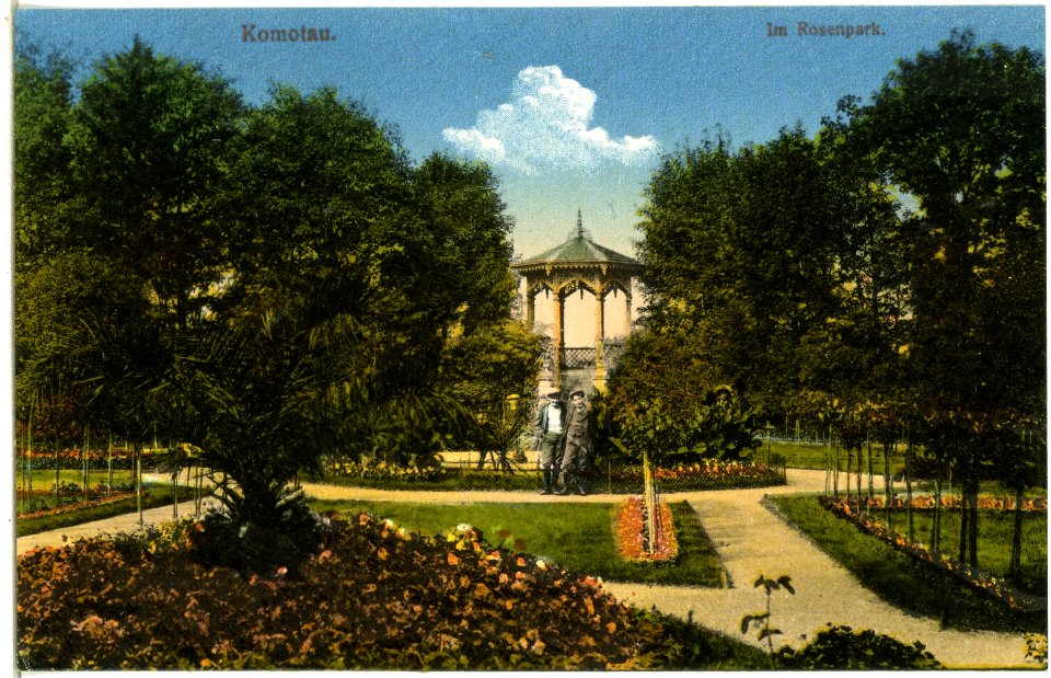 14492-Komotau-1912-Rosenpark-Brück & Sohn Kunstverlag