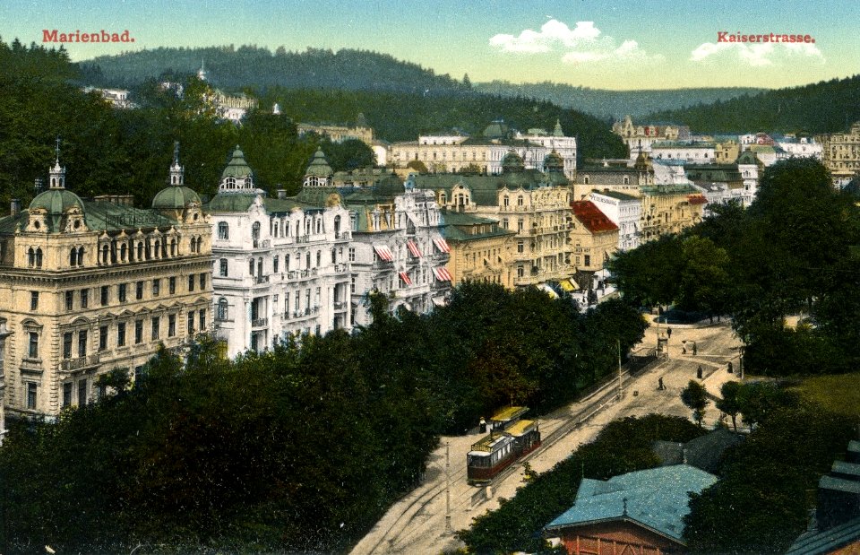 15295-Marienbad-1912-Kaiserstraße-Brück & Sohn Kunstverlag