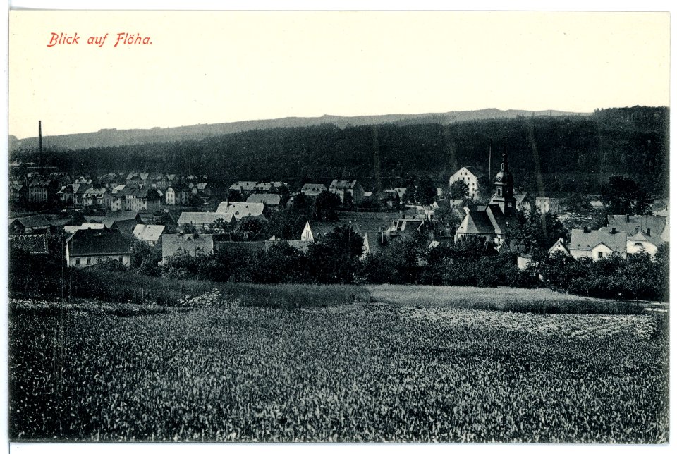 15999-Flöha-1913-Blick auf Flöha-Brück & Sohn Kunstverlag