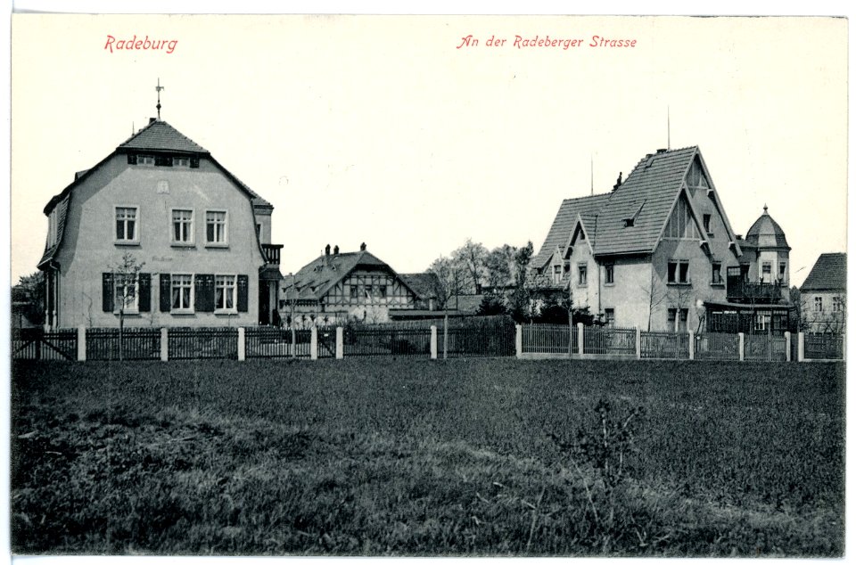 15654-Radeburg-1913-an der Radeberger Straße-Brück & Sohn Kunstverlag