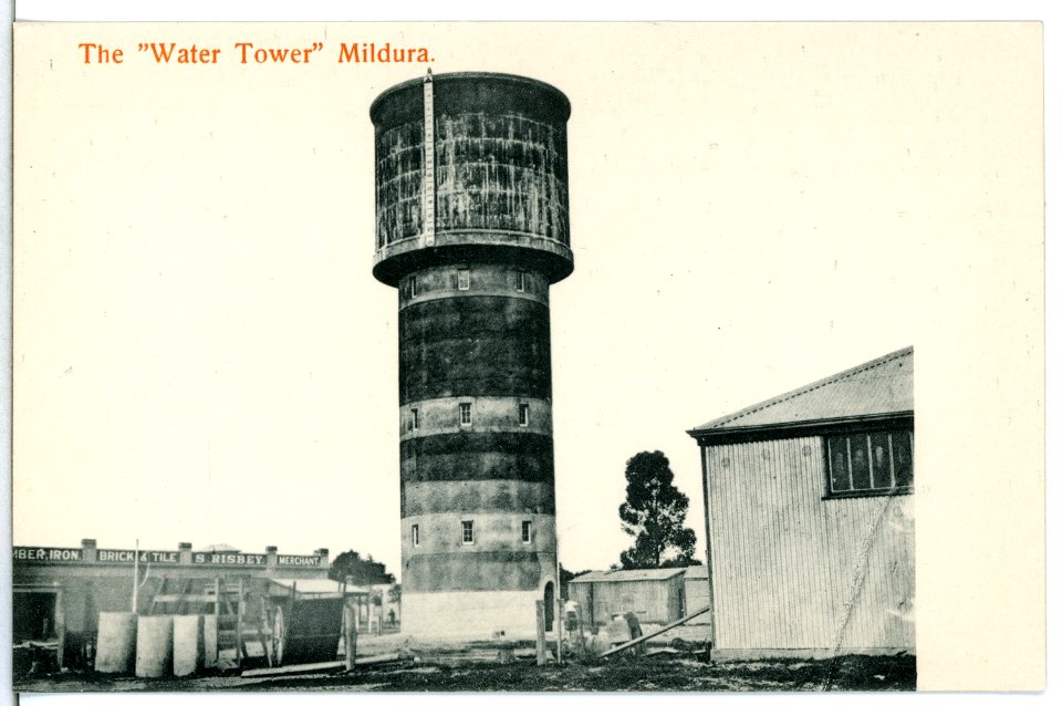 15296-Mildura-1912-Wasserturm - "Water Tower"-Brück & Sohn Kunstverlag