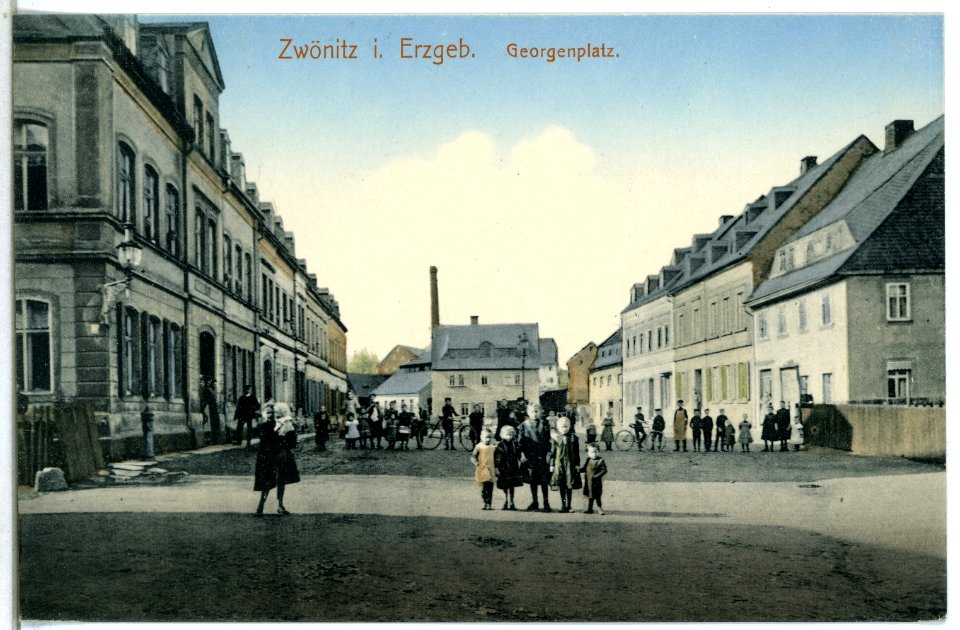 14430-Zwönitz-1912-Georgenplatz-Brück & Sohn Kunstverlag