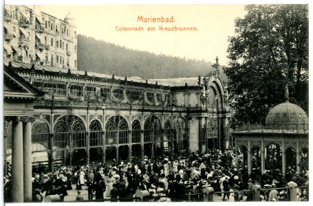 15260-Marienbad-1912-Colonade am Kreuzbrunnen-Brück & Sohn Kunstverlag