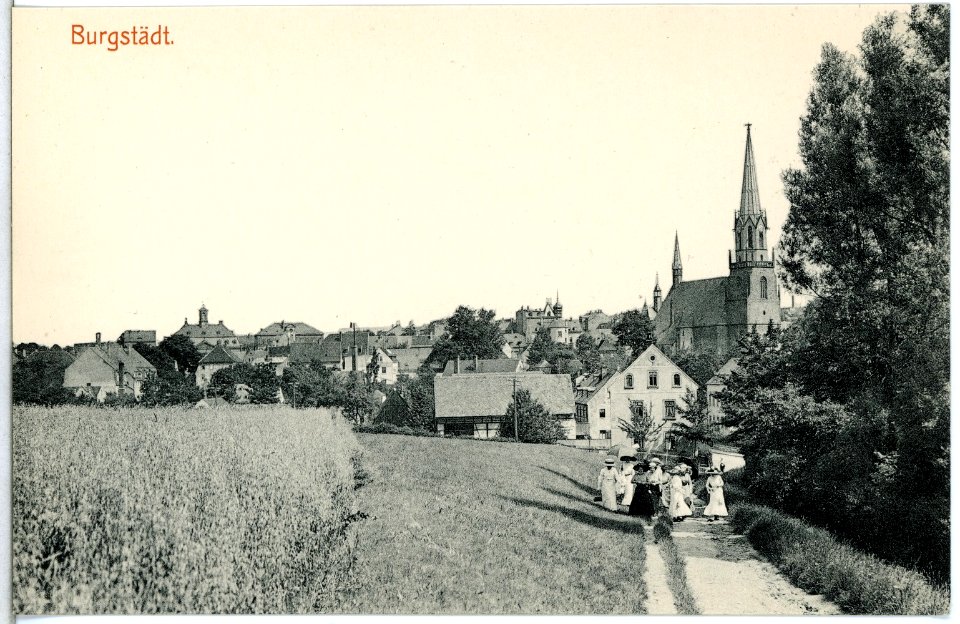 14977-Burgstädt-1912-Blick auf Burgstädt-Brück & Sohn Kunstverlag