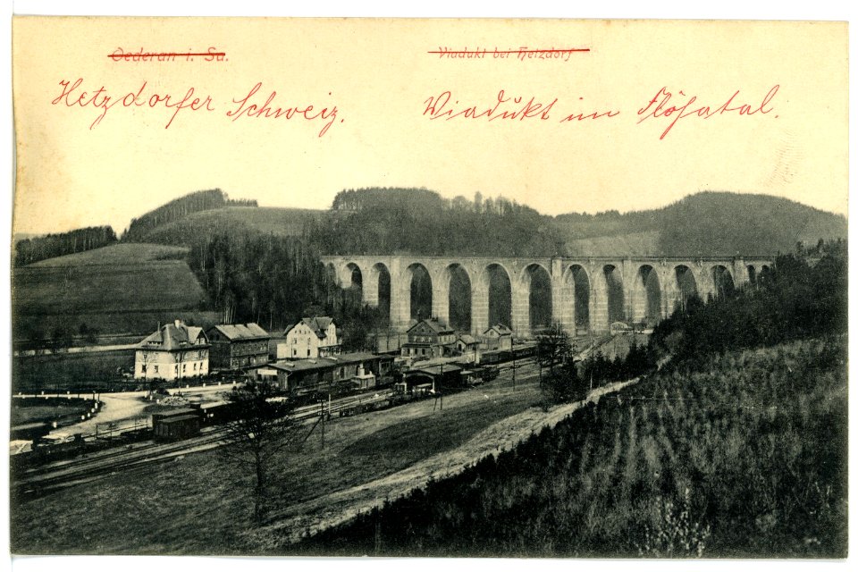15622-Oederan-1913-Viadukt bei Hetzdorf-Brück & Sohn Kunstverlag