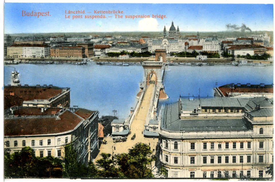 14203-Budapest-1912-Kettenbrücke-Brück & Sohn Kunstverlag