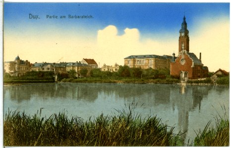 14413-Dux-1912-Partie am Barbarateich-Brück & Sohn Kunstverlag