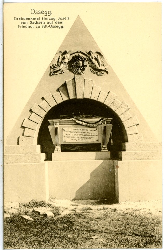 14383-Ossegg-1912-Grabdenkmal Herzog Josefs von Sachsen-Brück & Sohn Kunstverlag