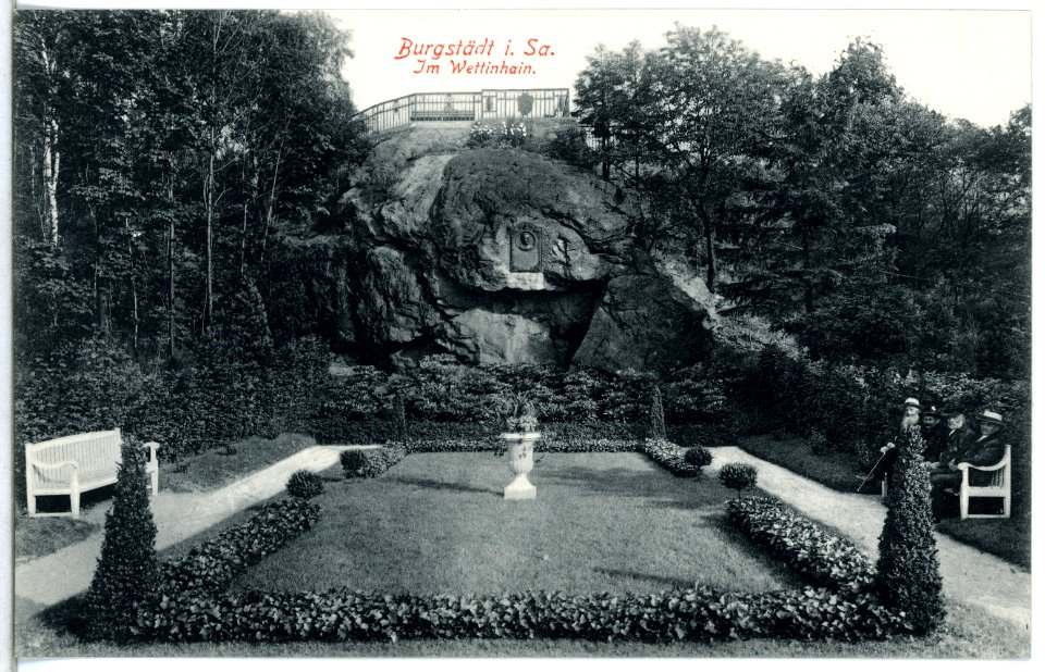 14974-Burgstädt-1912-Partie aus dem Wettinhain-Brück & Sohn Kunstverlag