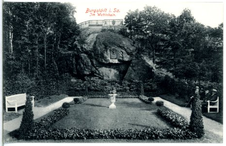 14974-Burgstädt-1912-Partie aus dem Wettinhain-Brück & Sohn Kunstverlag