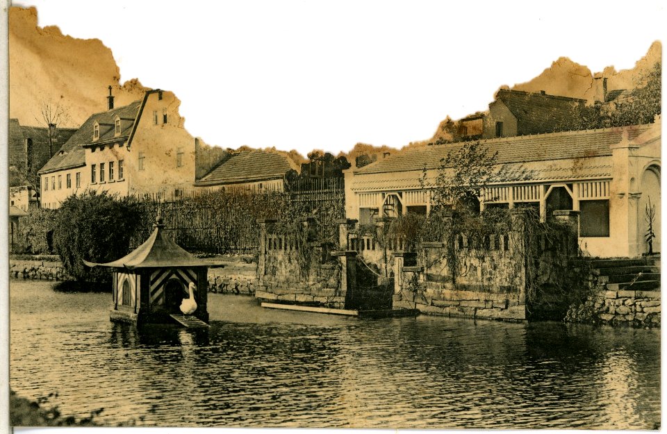 14342-Bischofswerda-1912-Am Schwanenteich-Brück & Sohn Kunstverlag