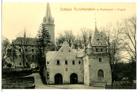 15268-Purschenstein-1912-bei Neuhausen, Schloß-Brück & Sohn Kunstverlag
