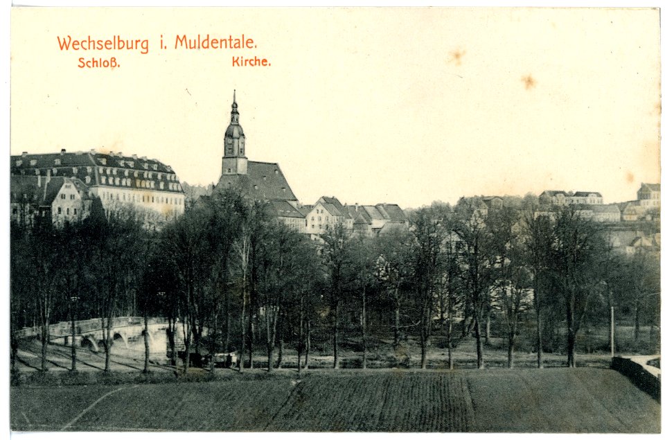 15463-Wechselburg-1913-Schloß und Kirche-Brück & Sohn Kunstverlag