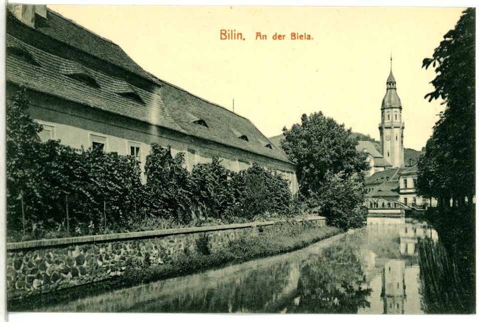 14292-Bilin-1912-An der Biela-Brück & Sohn Kunstverlag