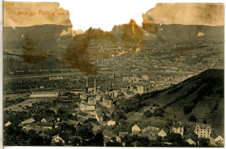 14316-Aussig-1912-Blick auf Aussig v d Obersedlitzer Höhen-Brück & Sohn Kunstverlag