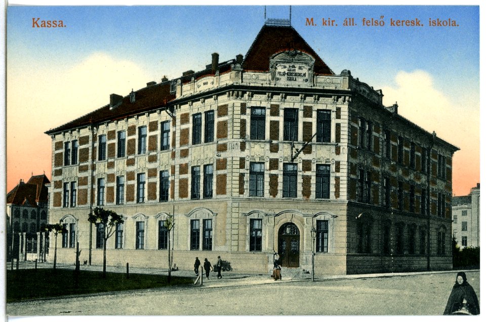 14676-Kassa-1912-M. kir. all. felsö keresk. iskola-Brück & Sohn Kunstverlag