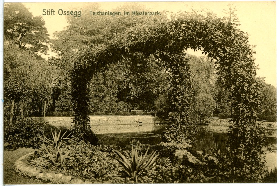 14382-Ossegg-1912-Teichanlagen im Klosterpark-Brück & Sohn Kunstverlag