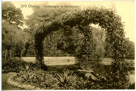 14382-Ossegg-1912-Teichanlagen im Klosterpark-Brück & Sohn Kunstverlag