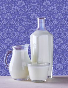 Glass glass milk bottle milk photo
