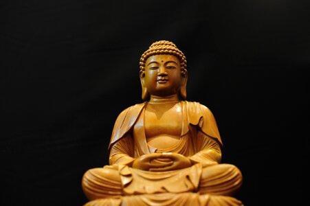 Meditation buddhist statue photo