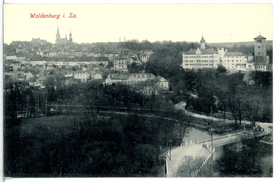 14513-Waldenburg-1912-Blick auf Waldenburg-Brück & Sohn Kunstverlag