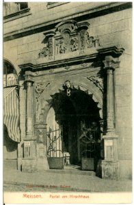 10446-Meißen-1908-Portal am Hirschhaus-Brück & Sohn Kunstverlag