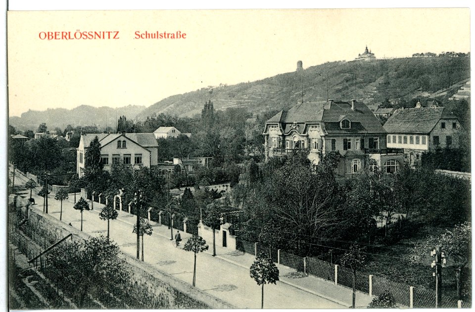 10842-Radebeul-1909-Schulstraße - Oberlößnitz-Brück & Sohn Kunstverlag