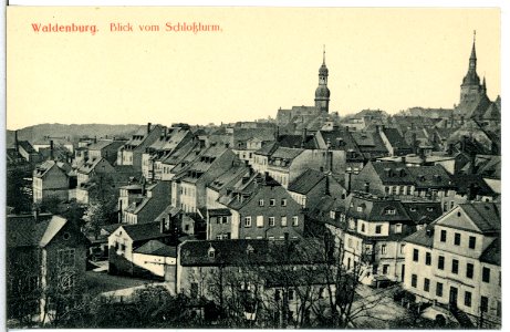 14539-Waldenburg-1912-Blick vom Schloßturm-Brück & Sohn Kunstverlag
