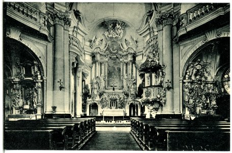 14511-Karlsbad-1912-Inneres der katholischen Kirche-Brück & Sohn Kunstverlag