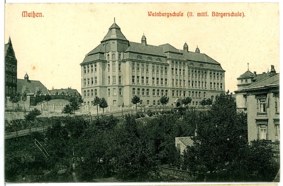 10855-Meißen-1909-Weinbergschule-Brück & Sohn Kunstverlag
