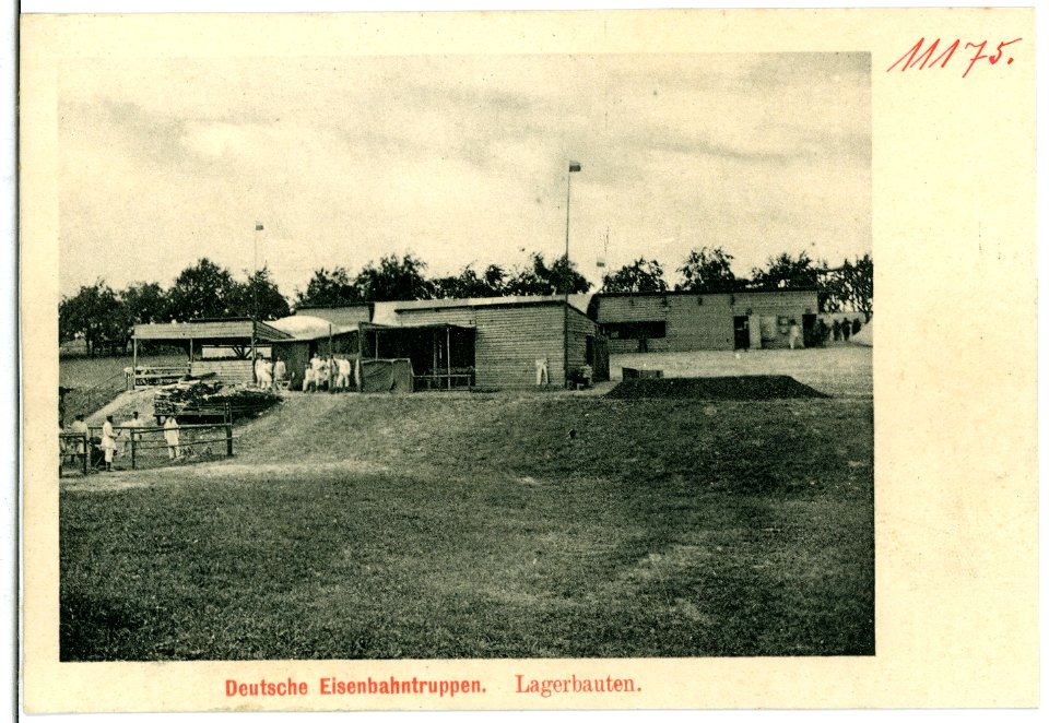 11175-Luga-1910-Deutsche Eisenbahntruppen - Lagerbauten-Brück & Sohn Kunstverlag