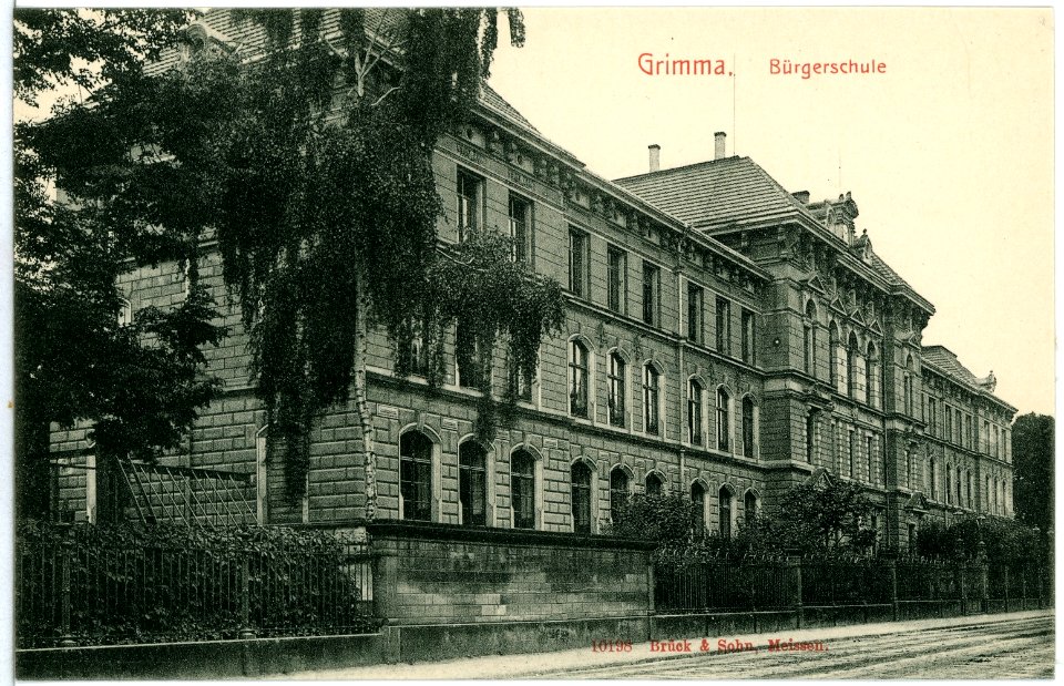 10198-Grimma-1908-Bürgerschule-Brück & Sohn Kunstverlag