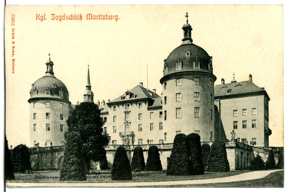 10603-Moritzburg-1909-Jagdschloß-Brück & Sohn Kunstverlag
