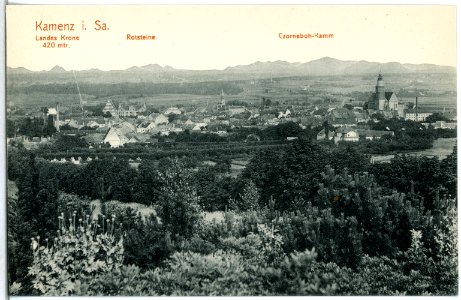 14949-Kamenz-1912-Blick auf Kamenz-Brück & Sohn Kunstverlag