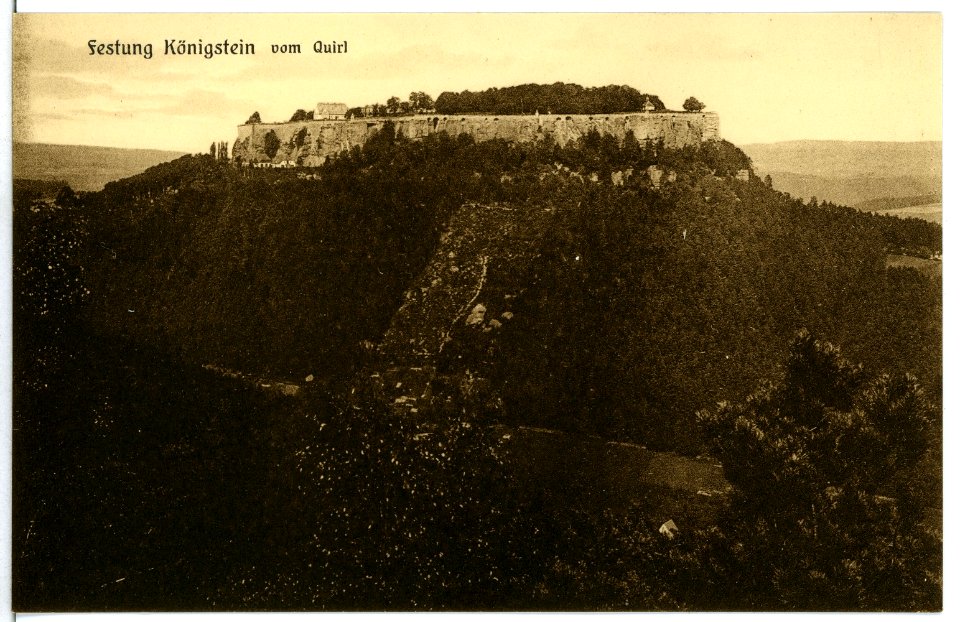 10571-Königstein-1909-Festung vom Quirl gesehen-Brück & Sohn Kunstverlag