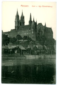 10358-Meißen-1908-Dom und Albrechtsburg - Elbseite-Brück & Sohn Kunstverlag