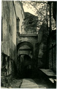 10495-Weesenstein-1908-Gang im Schloß-Brück & Sohn Kunstverlag