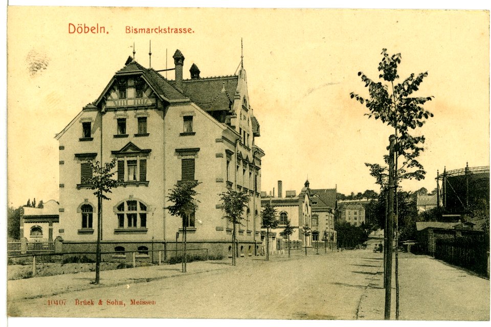 10407-Döbeln-1908-Bismarckstraße-Brück & Sohn Kunstverlag