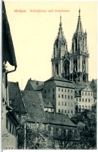 14586-Meißen-1912-Schloßberg und Domtürme-Brück & Sohn Kunstverlag