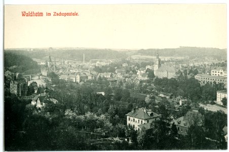 10796-Waldheim-1909-Blick auf Waldheim-Brück & Sohn Kunstverlag photo