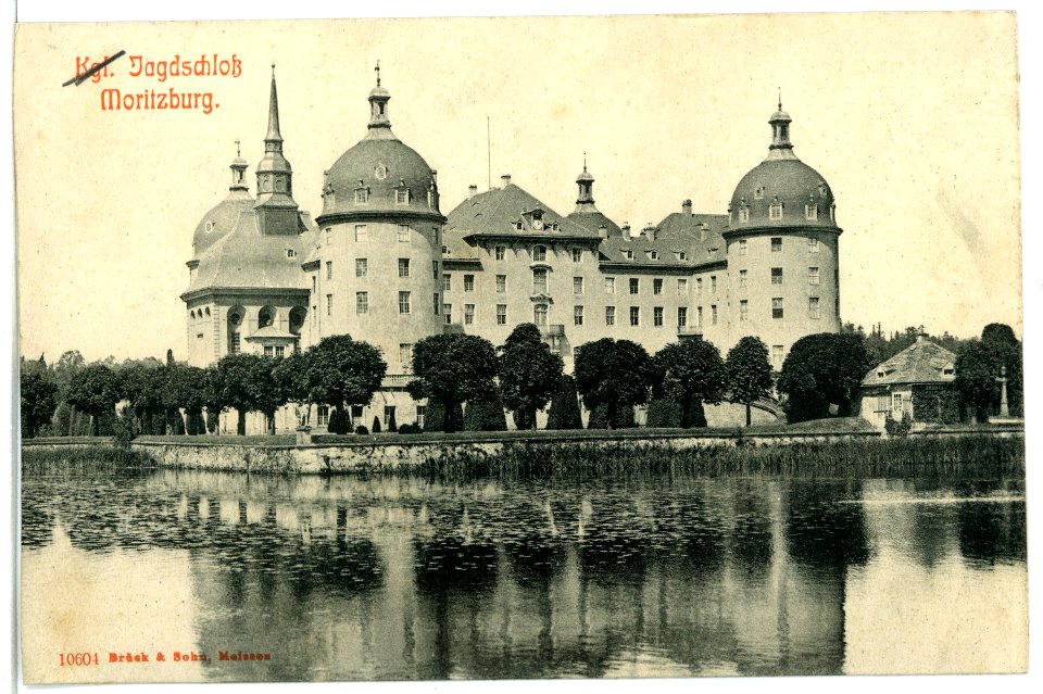 10604-Moritzburg-1909-Jagdschloß-Brück & Sohn Kunstverlag