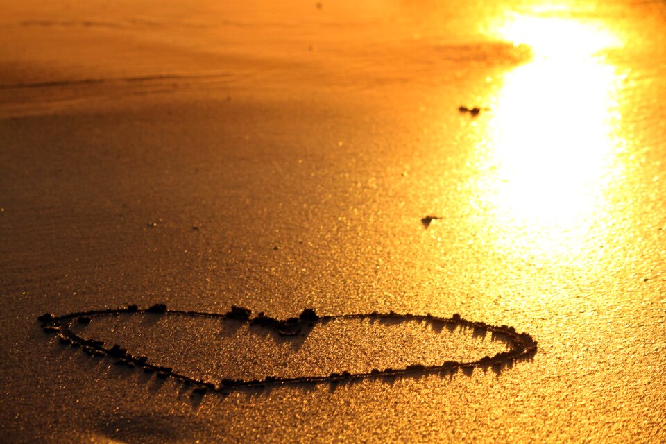 Love romanticism beach