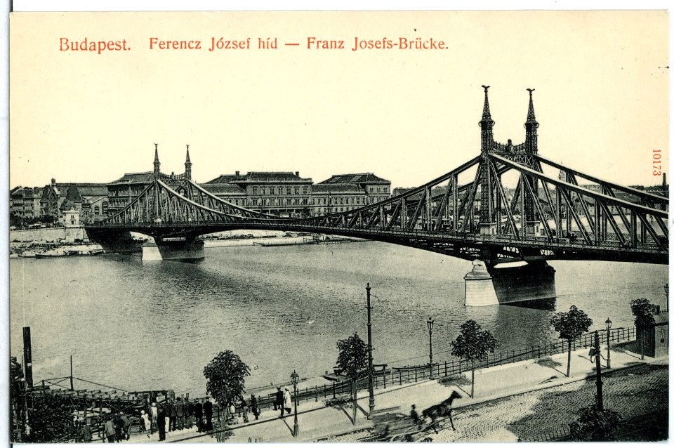 10173-Budapest-1908-Franz-Joseph-Brücke-Brück & Sohn Kunstverlag